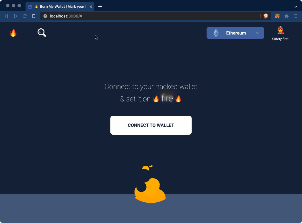 Burn My Wallet ETHGlobal